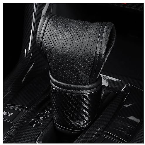 GTLM Funda Palanca Cambio de Marchas para Coche,Funda Pomo Palanca de Cambios en Patrón de Carbono para Decoración y Protección,Accesorios Coche Interior para Coche Camión SUV