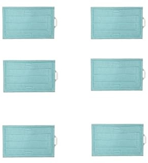 HSIFSKK 6 Oder 12 Stück Blaue Wischpads Passend for Vorwerk, Kompatibel Mit Kobold, SP520, SP530, MF520, MF530 Staubsaugerzubehör, Reinigungstücher, Wischmopp(Pack of 6)