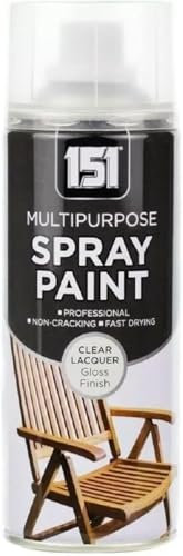 GSV Essentials 400ML Clear Lacquer Spray Paint, Lightweight, Portable, Long-Lasting Protection, Quick-Drying Formula, Both Indoor And Outdoor Applications, (1PCS)