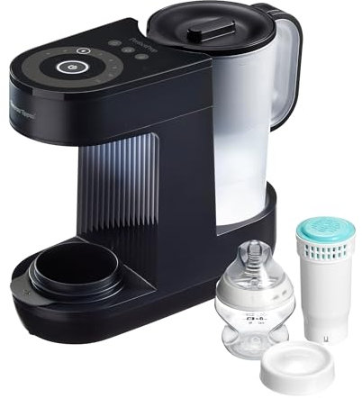 Tommee Tippee Perfect Prep Machine, Baby Bottle Formula Feed Maker with Antibacterial Water Filter, App Support, Day & Night Feed-Friendly Features, Slate