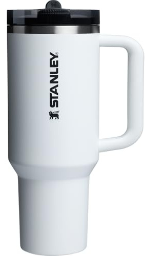 STANLEY Quencher ProTour Flipstraw Tumbler, 40 oz, Chalk | Built-In Straw & Handle | Cupholder Compatible for Travel | Leakproof Insulated Stainless Steel Cup | BPA-Free