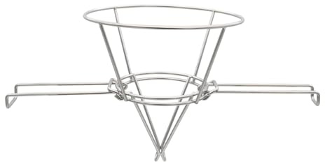 Fryer Oil Filter Stand,Cooking Oil Filter Holder - Stainless Steel Strainer Bracket with Folding Arms for Filtration Cooking Kitchen Restaurant Hotel