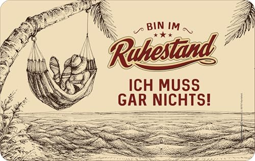 Original RAHMENLOS® Frühstücksbrettchen Schneidbrettchen zum Abschied in den Ruhestand