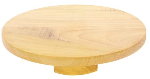 Chapati Board Wood Rolling Board Round Roti Board Chakla Indian Puri Patla Wooden Dough Pastry Tortilla Fondant Rolling Board Kneading Board with Feet Kitchen Baking Cooking (32cm)