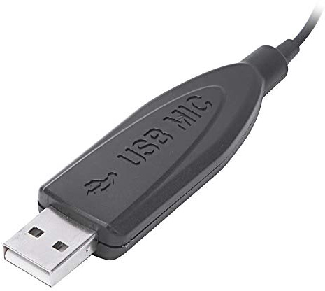 Ausla Microfono da Bavero per Registrazione su Computer USB, Mini Microfono Portatile Ad Alta sensibilità per Uso Domestico e in Conferenza