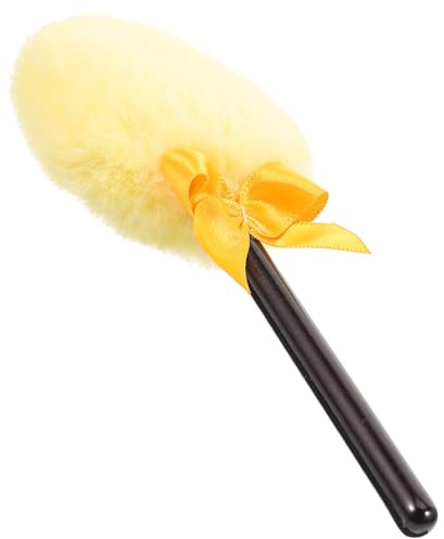 NUOBESTY Kleiner Weicher Puderquaste aus Plüsch für Losen Körper und Kosmetikpuder Sanft Zur Haut Kompakt für Unterwegs Haushalt und Make Up