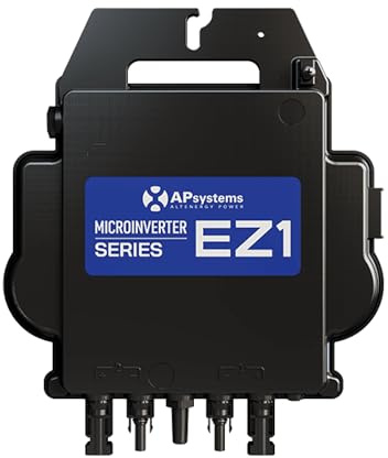 AP Systems Mikro-Wechselrichter 800 W EZ1-M-EU für Balkonkraftwerk, IP67 wetterfest, Plug-&-Play Installation, 2 MPPT, Bluetooth & WiFi, Micro Inverter