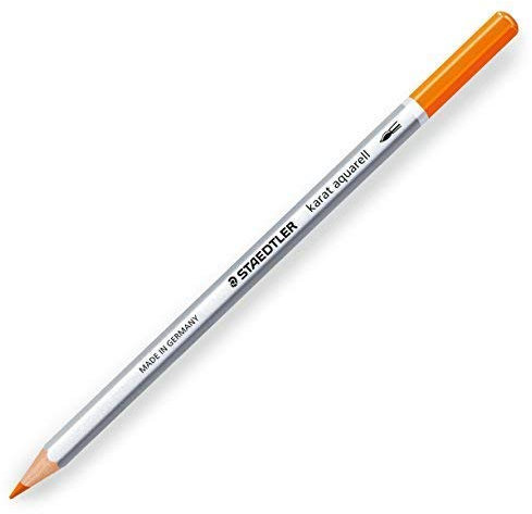 Staedtler Karat Aquarell Bleistift - Profi Aquarellstift - Einzelstift - Orange - 4