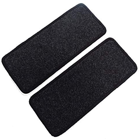 Mertex Automatte Autoteppich kompatibel mit Ducato Jumper II Boxer II 250 seit Bj. 2006 Premium anthrazit meliert 1616-P-A (schwarz, 2 Einstiegsmatten)