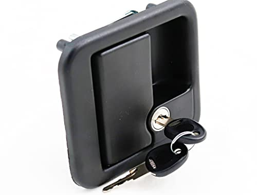 Lucchetto esterno nero camper roulotte con cilindro e chiave FF SYSTEM M1