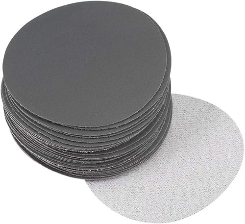 TA-VIGOR 30 discos de lijado en seco y húmedo de 75 mm, grano 800 de 3 pulgadas, papel de lija electrostático de carburo de silicio para plantar arena