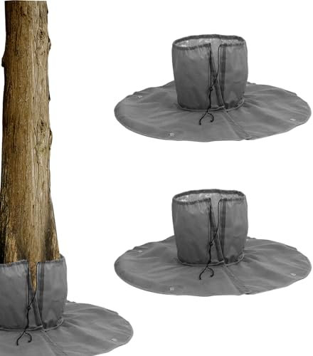 RZXBB Winterschutz Für Palmen Wurzel - Doppelte Isolierung Palmenwurzelschutz Winter - Palmenwurzel Frostschutz Kälteschutz Für Pflanzen Und Bäume Bis 34cm Durchmesser - Ø 100cm, 100 G/m² (2 Stück)