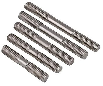 TULDYS Metrische M3 M4 M5 M6 Doppelendgewindestange 304 Edelstahl Stehbolzen Stangenzahnstange Doppelkopf-Gewindestange (Size : 35mm, Color : M3 (5pcs))