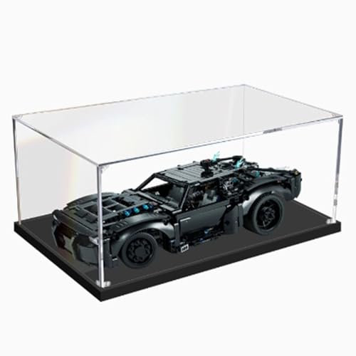 Acryl-Vitrine für Lego Batmobile 42127, staubdichte transparente Vitrine, Modell-Sammler-Vitrine (Modell nicht im Lieferumfang enthalten) (2 mm)