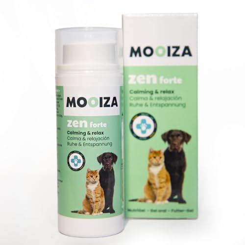 Gel apaisant pour chiens et chats – Anxiété anti-stress pour chien avec L-tryptophane passiflore coquelicot California Caséine – Calmant + Relaxant Chiens et Chats Gel nutritionnel 50 ml | MOOIZA