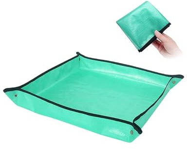 TYNXK Gartenarbeit Matte Oxford-Gewebe Pflanzen Umtopfen Matte wasserdichte Umpflanzen Matte Indoor Sukkulenten Blumenerde Matte Tragbare Gartenarbeit Matte Gartenarbeitsunterlage(50X50CM)