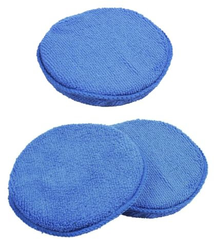 XUKZIMA 2 Pcs Spugna Lucidatrice e Applicatrice per Cuoio Dischetti in Microfibra Ideale per Pulire e Applicare Cera Balsami e Oli sulla Pelle