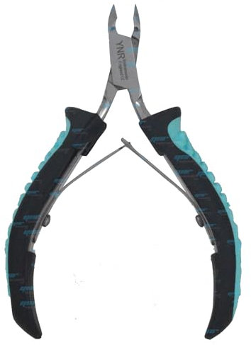 Cortador de cutículas profesional de acero inoxidable con cuchillas afiladas de cortacutículas, herramientas de manicura con doble resorte para el cuidado de uñas, pedicura, herramientas de uñas