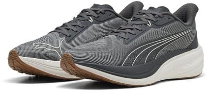Puma Scarpe da Corsa Unisex Darter ProRoad, Grigio Echo Bianco Caldo, 37 EU
