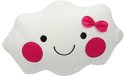 SOLUSTRE 2piezas Cojín De Nube De Peluche para Niña Suave Forma De Nube Juguete De Cumpleaños para Niñas y Niña De Peluche para Abrazar y Jugar