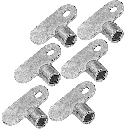 NUOBESTY Llave de Ventilación del Radiador de Aleación de Zinc, 6 Piezas