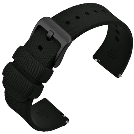 ANNEFIT Silikon Uhrenarmbänder für Herren Damen, Schnellverschluss Kautschuk Ersatzarmband 14mm 16mm 17mm 18mm 19mm 20mm 21mm 22mm 24mm
