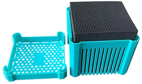 Cubes De Filtre En Carbone Activé - Déodorizant De Charbon De Bois D'aquarium Premium | Média De Purification De L'eau Du Réservoir Pour L'eau Douce Et L'eau Salée, Contrôle Des Odeurs Et Élimination