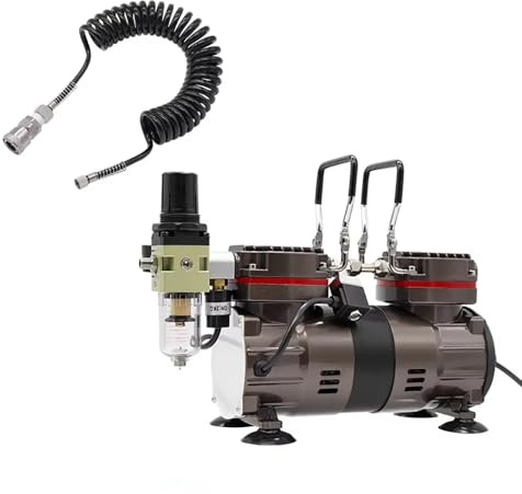 Toplionace Compresseur D'air Portable Sans Huile TC-90, Mini Pompe, Démarrage/Arrêt Automatique, 6,5 Bar, 65 L/Min, pour Réparation de Meubles en Cuir et Peinture Au Pistolet