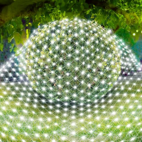 SVYHUOK Red de Luces Navidad Exterior, 3M x 2M 200 LED Cortina Luces Navidad Exterior, IP67 Impermeable Malla Luce Cortinas Natal 8 Modos para Arbustos, Jardín, Arbol de Navideña, Habitación, Balcón