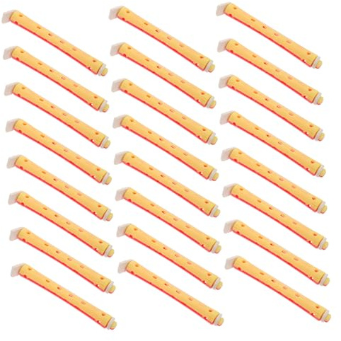 LRXIYODE Juego de 24 Varillas de Plástico para Cabello, Rizadores sin Calor Fáciles de Usar para Ondas y Rulos, Accesorios Prácticos para Uso en Salón Casa