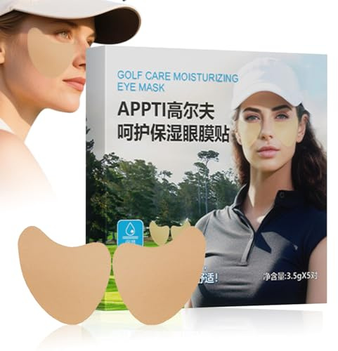 WJnflQN Patch pour les yeux de golf - Protection UV - Coussinets hydratants pour les yeux - Avec protection solaire - Pour le golf en plein air en été - Soin solaire pour femmes et hommes