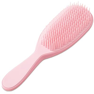 flintronic Spazzola Capelli, Ultimate Detangler, Scioglinodi Anti Nodi, Migliore Spazzola Districante, Tutti i Tipi di Capelli, Finish Liscio e Luminoso (Rosa)