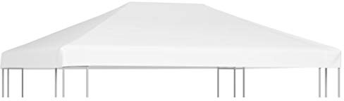 Tettoia per Gazebo, Tetto per Tendone Da Festa Da Esterni, Copertura Superiore per Gazebo 270 g/m² 4x3 m Bianca Per Portico Anteriore Residenziale Balcone Giardino