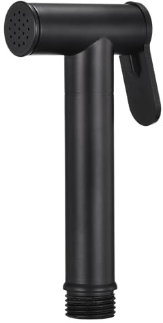sourcing map Handheld Bidet Sprayer, Water Pressure Control Toilet Bidet Sprayer Shower for Bathroom Kitchen Washing Flushing Cleaning, Black