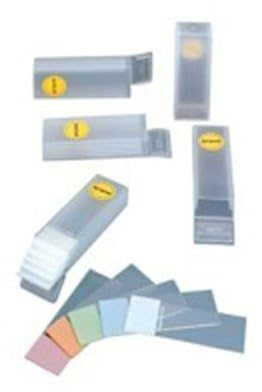 Menzel Borosilikatglas Superfrost Objektträger, Geschnitten, Grünes Feld, 76 mm Länge, 26 mm Breite, 50 Stück