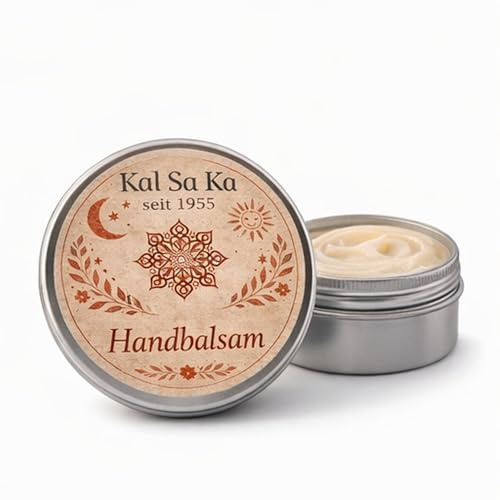 Kal Sa Ka Handbalsam – Handcreme für trockene, rissige Hände – Naturkosmetik 80 ml – schnell einziehend – mit Arganöl, Jojoba & Mandelöl – Made in Germany