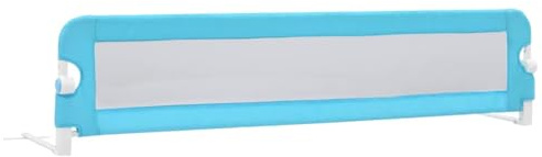 vidaXL Kleinkind-Bettschutzgitter Blau 180x42 cm Polyester