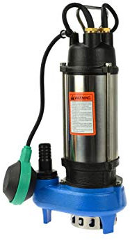 BSD Pompe d'évacuation pour Eaux Usées, Pompe Submersible, Pompe Immergée avec Flotteur, Corps en Nickel/Fonte - Pompe pour Eaux Chargées WQD 3-7-0,25-250W, 10 000L/h, 8,5m Hauteur de Refoulement