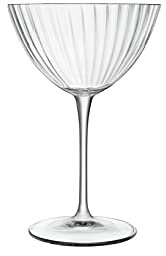 Bormioli Luigi Speakeasies Swing Set 6 Calici Coppa Martini 22 cl – Vetro Sonoro Trasparente, Design Elegante e Vintage per Cocktail