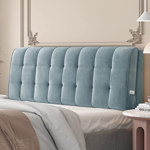 Großes Kopfteil Rückenlehnenpolster Lesekissen Keil Lendenkissen Wandkissen Bettrückenlehne Für Tagesbett, Etagenbett, Bank Mit Abnehmbarem Bezug,B,with headboard 78.7/200cm