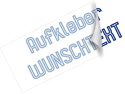 Beschriftung Autoaufkleber Klebebuchstaben selbst gestalten mit Vorschau ab10cm bis 100cm