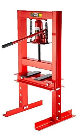 Pressa idraulica da officina da 6 tonnellate con telaio ad H Red Jack Stand 13227lbs con piastre in acciaio for impieghi gravosi for garage o negozio e altro Facile da usare per professionisti e princ