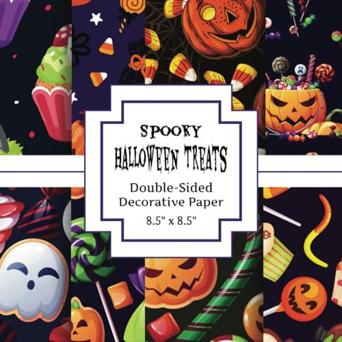 Spooky Halloween Treats: Decorative Paper Pad for Scrapbooking, Decoupage, Origami, and more!
