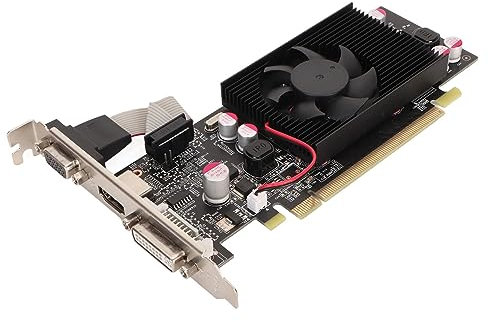 Scheda Grafica GT210 da 1 GB, DDR2, 64 Bit, PCI Express 2.0 X16, 500/266 MHz, Scheda Video per Giochi per PC Desktop con Porte HDMI, DVI e VGA