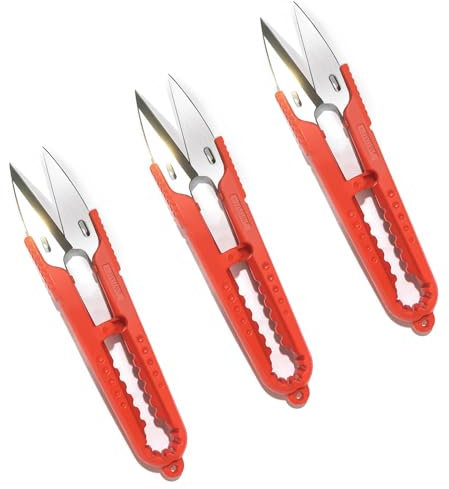 3 U-förmige Scheren, Bonsai-Schere, Knospen- und Blätter-Pflanzenschere, Fadenschere, Mini-Schere, kleine Schere, kleine Gartenschere, Bastel- und Heimwerkerbedarf