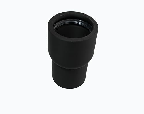 Adapter für Luft Absaugschlauch | Staubsaugerschlauch zum Aufschrauben - Werkstattabsaugung (DN50 mit HT Muffe, 38mm Schlauch Innen Durchmesser)