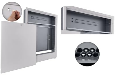 MD Technic Verteilerschrank Unterputz mit Steuerleiste Hutschiene für die Fußbodenheizung (760 mm (bis 10 Heizkreise))