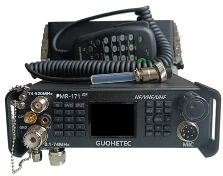 GUOHETEC PMR171 SDR CB Radio DMR Ham Radio Ultra-Portable Transceiver 100KHz-2GHz 20W Free UV Antenna Standard