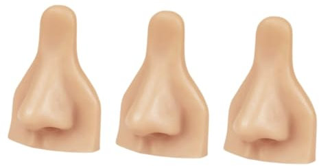 Healeved 3pièces Modèle De Pratique De Perçage De Nez Souple Simulateur Anatomique De Visage Pour Entraînement Salon De Beauté Et Écoles