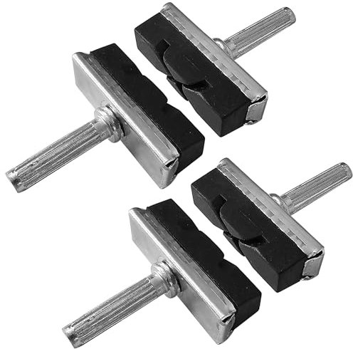 cyclingcolors 4x pattini freno bici 40mm ganasce pastiglie tipo-X cantilever vintage eroica bicicletta gomma, nero